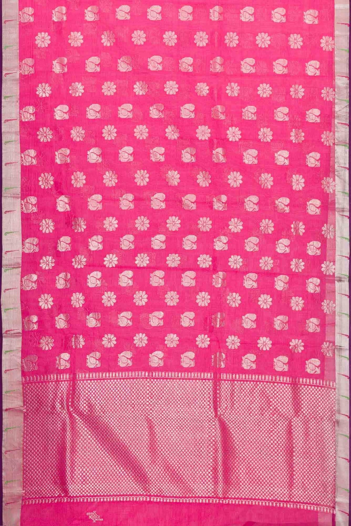 Pink Dual Tone Kota Silk Saree