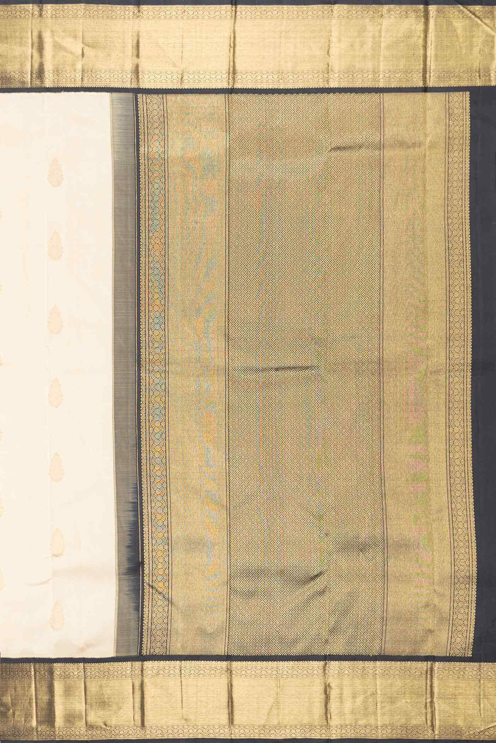 Pure Silk Pure Zari Sandal Dual Tone Kanjivaram Saree