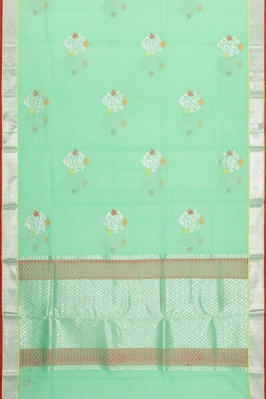 Pure Silk Pure Zari Mint Green Kota Saree