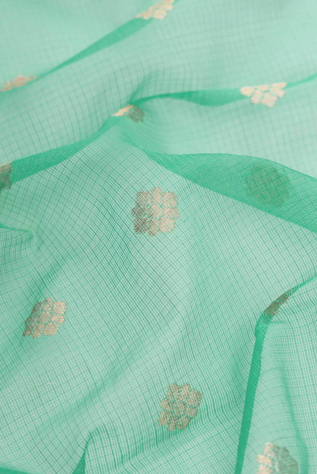 Sea Green Kota Silk Saree