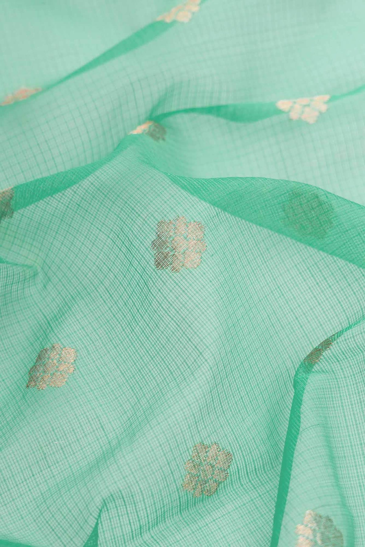 Sea Green Kota Silk Saree