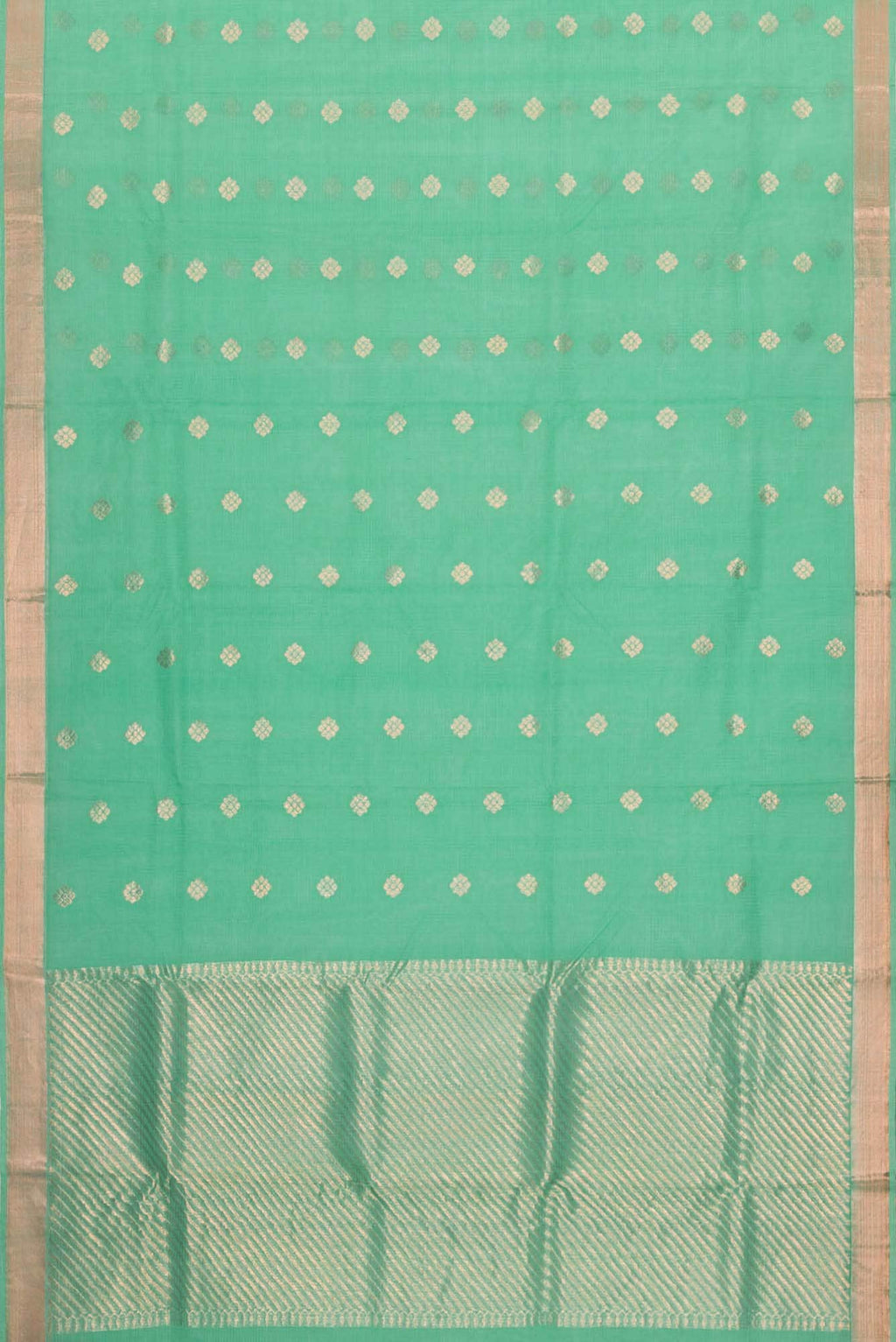 Sea Green Kota Silk Saree