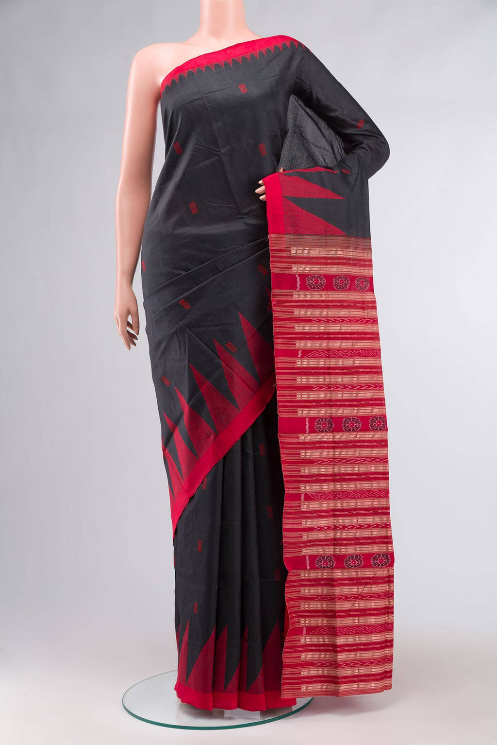 Black Orissa Silk Saree