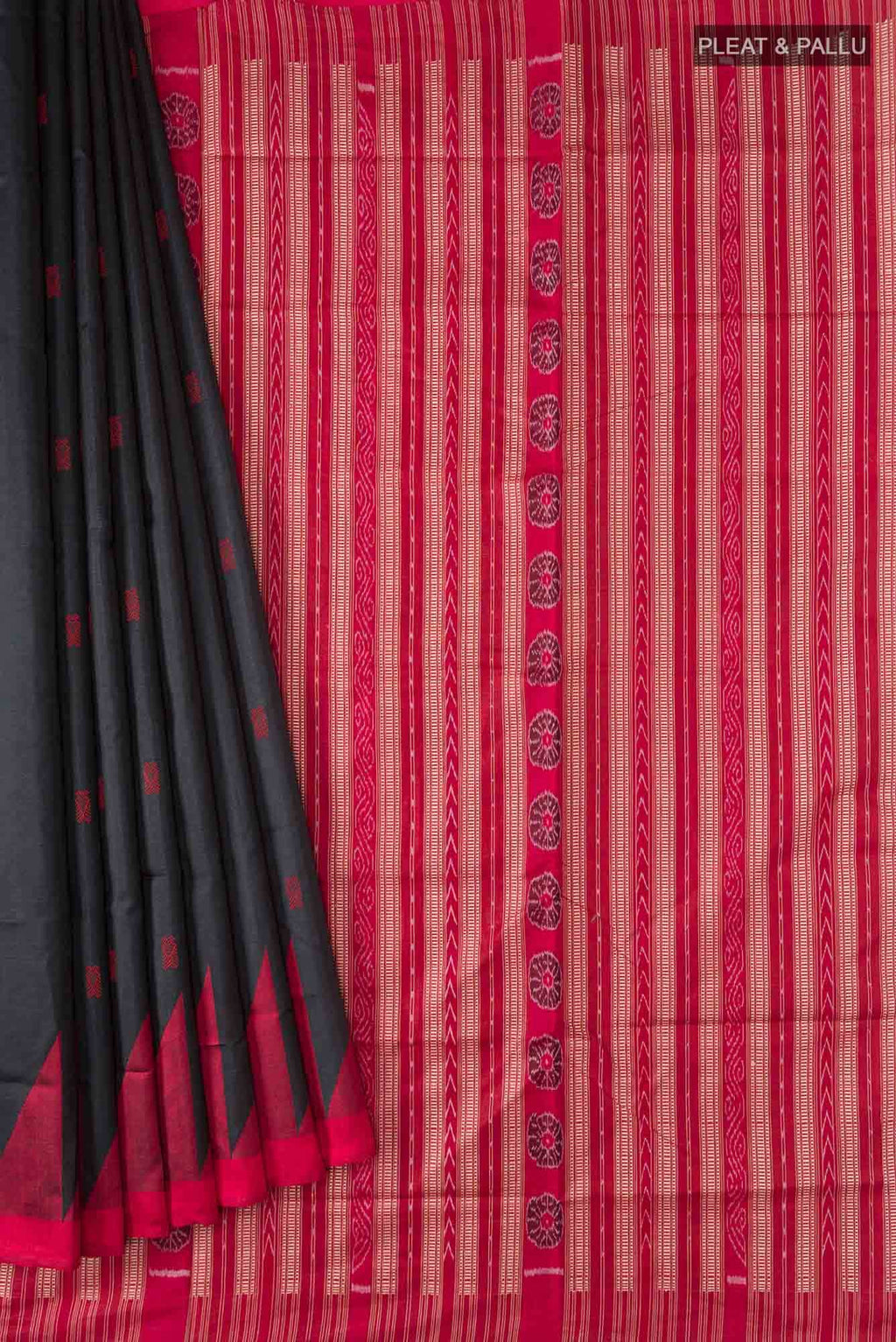 Black Orissa Silk Saree