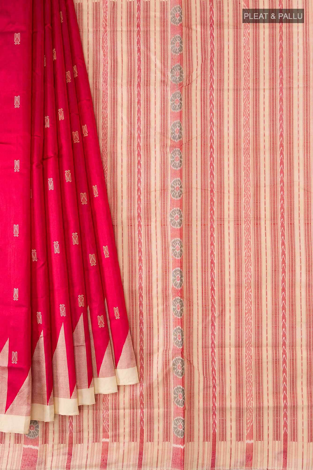 Red Orissa Silk Saree