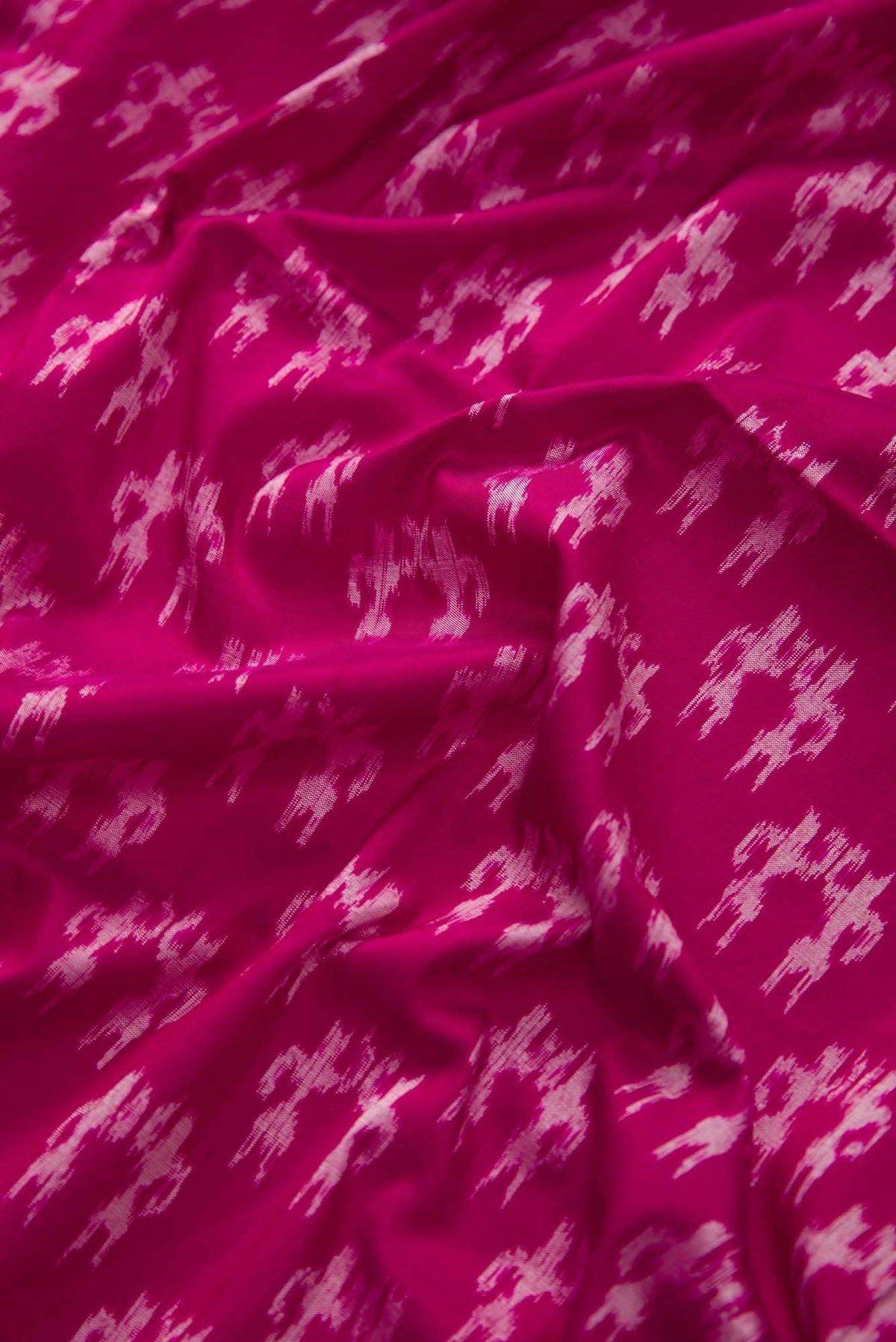 Imperial Pink Dual Tone Double Ikat Saree