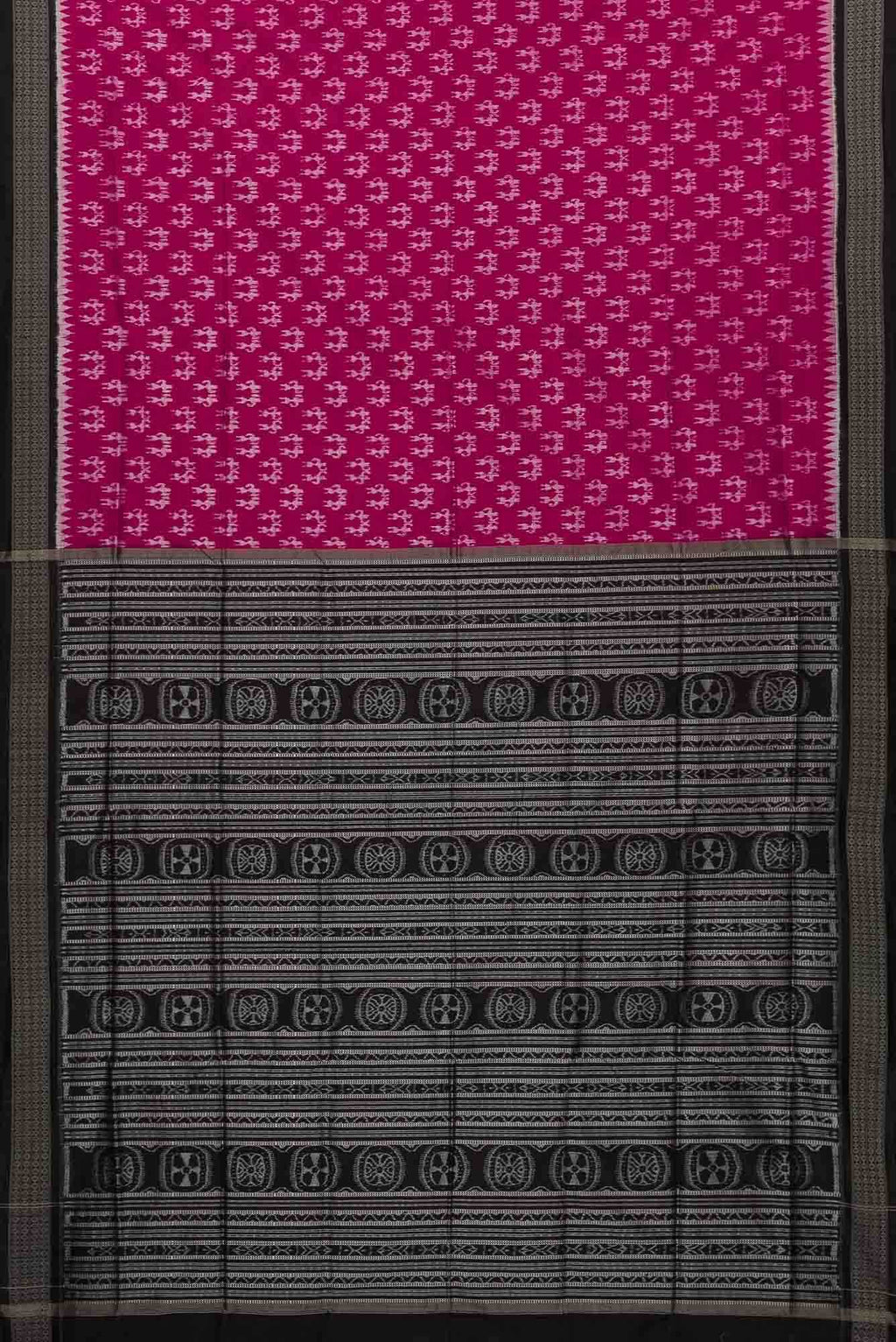 Imperial Pink Dual Tone Double Ikat Saree