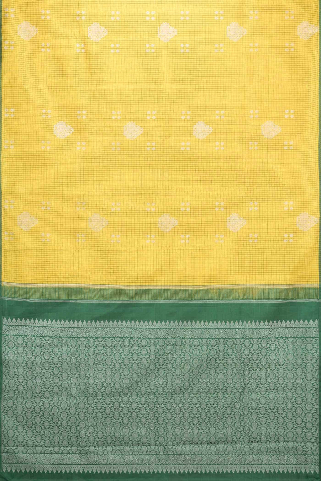 Pure Silk Pure Zari Yellow Kanjivaram Saree