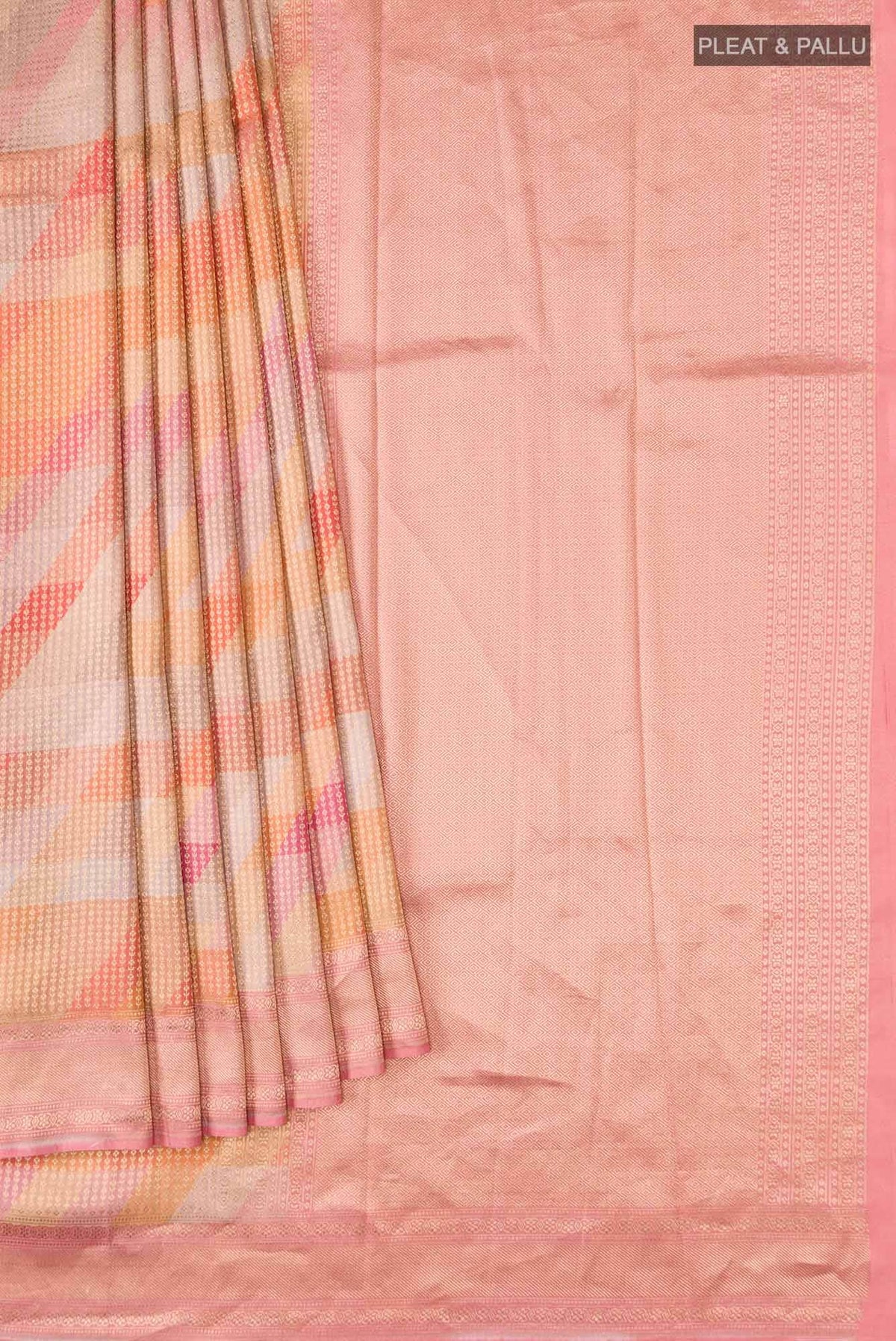 Multi Printed Silk Saree
