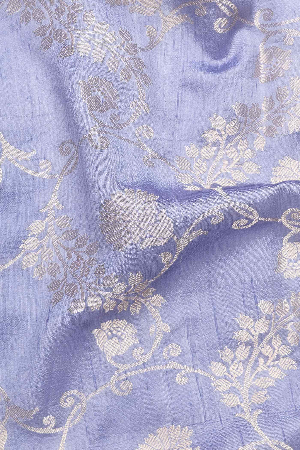 Lavender Tussar Silk Saree