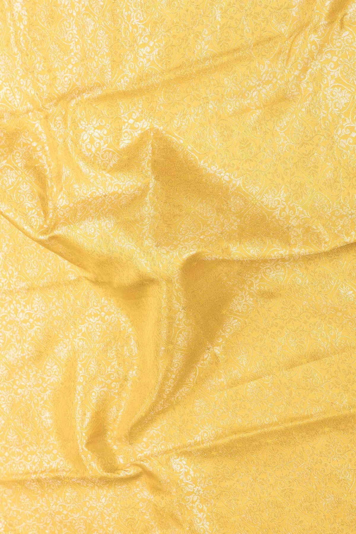 Yellow Dual Tone Kanjivaram Silk Saree