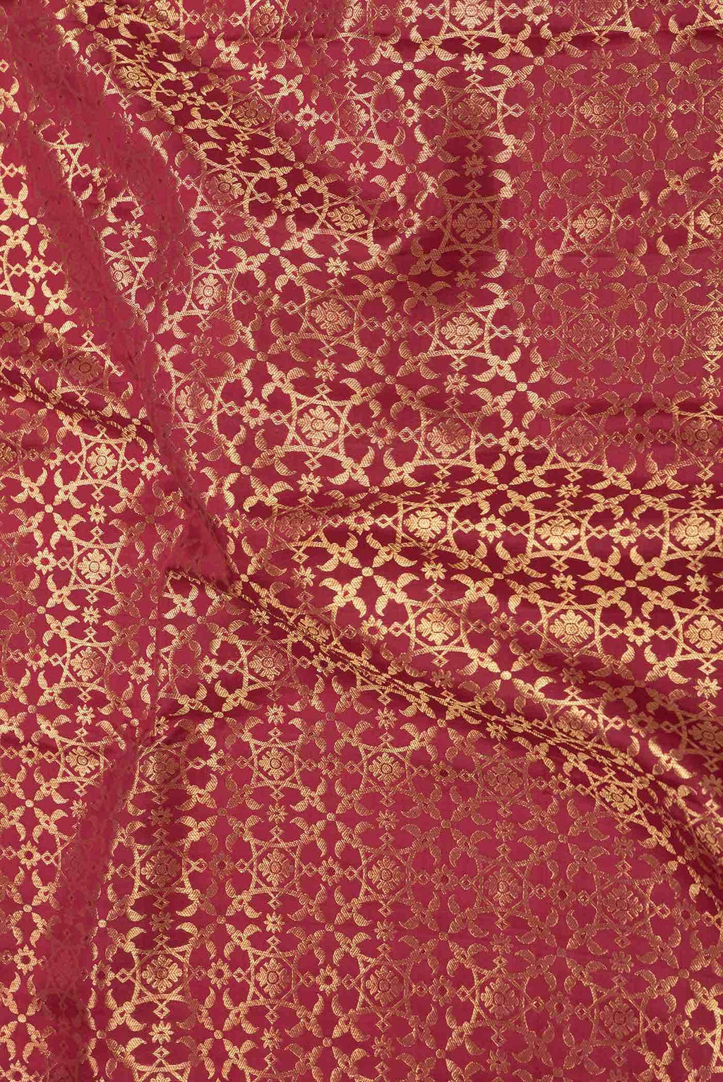 Maroon Dual Tone Kanjivaram Silk Saree