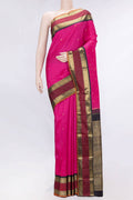 Pure Silk Pure Zari Pink Dual Tone Kanchipuram Saree