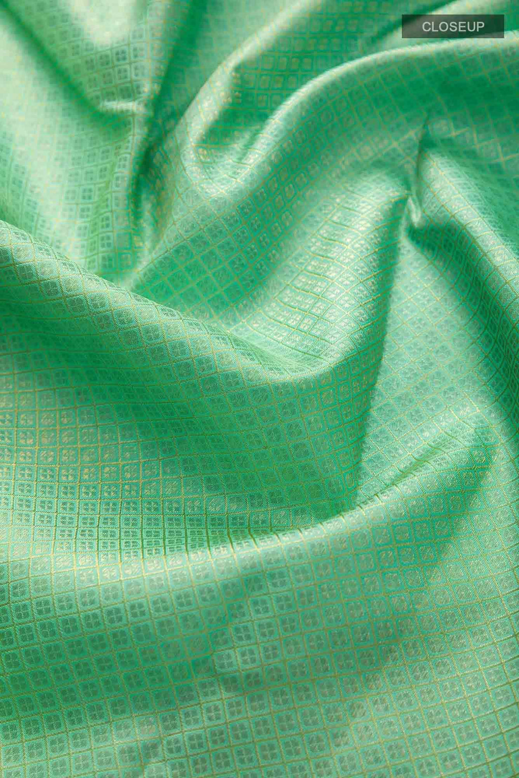 Pure Silk Pure Zari Sea Green Dual Tone Kanjivaram Saree