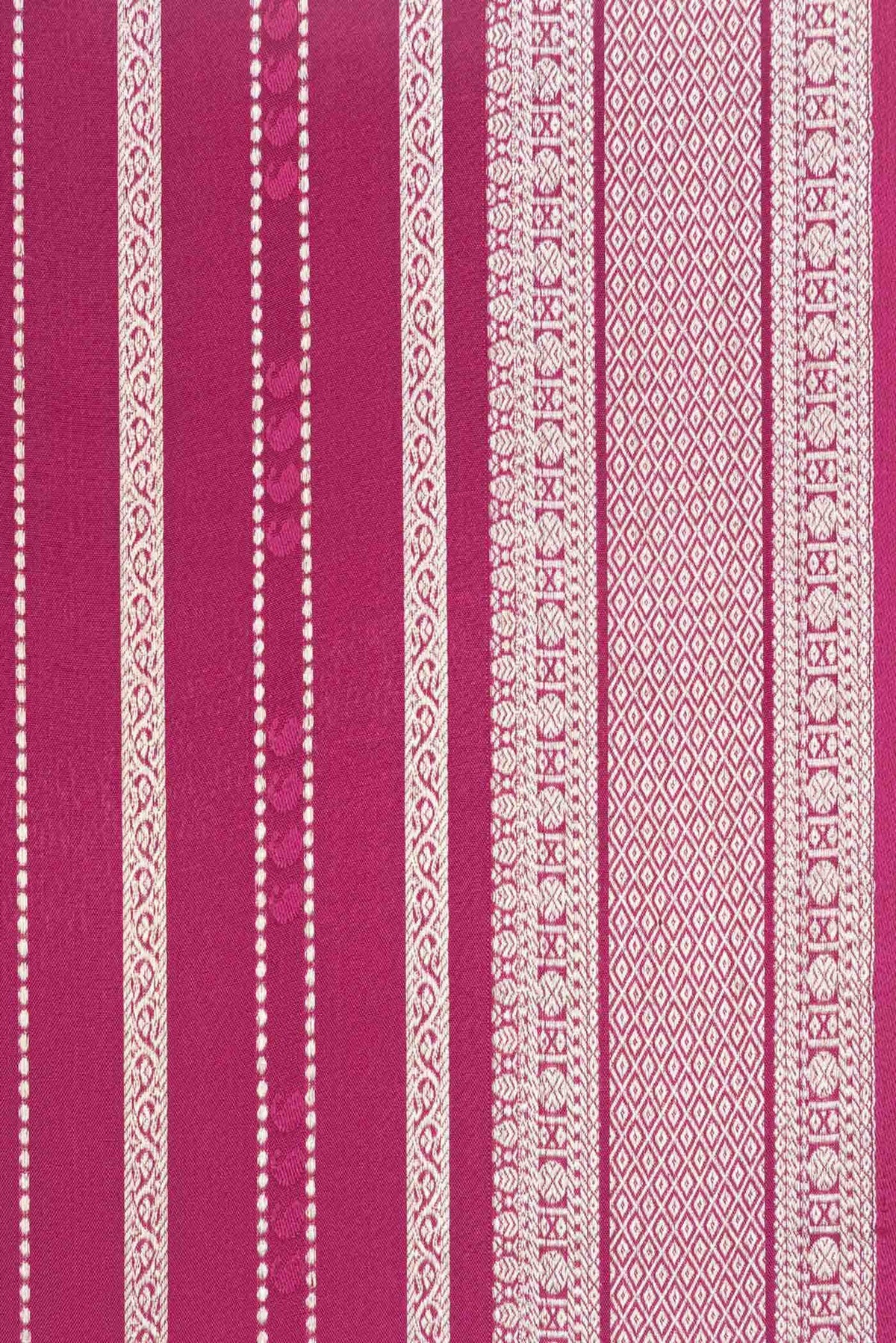 Magenta Mysore Crepe Saree