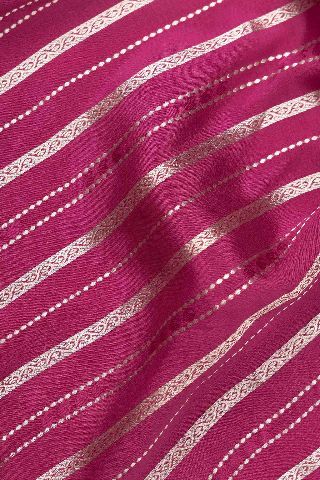 Magenta Mysore Crepe Saree