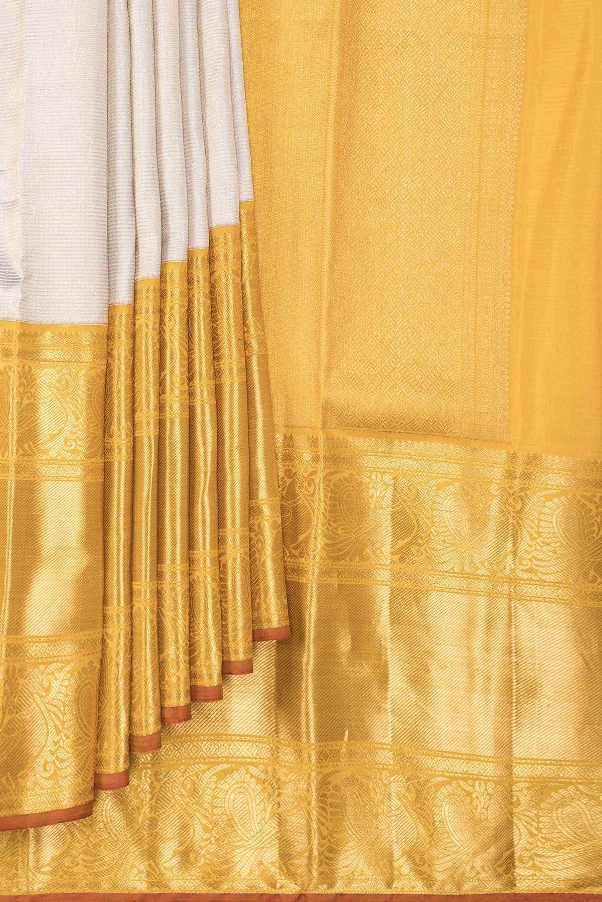 Grey Dual Tone Kanchipuram Silk Saree