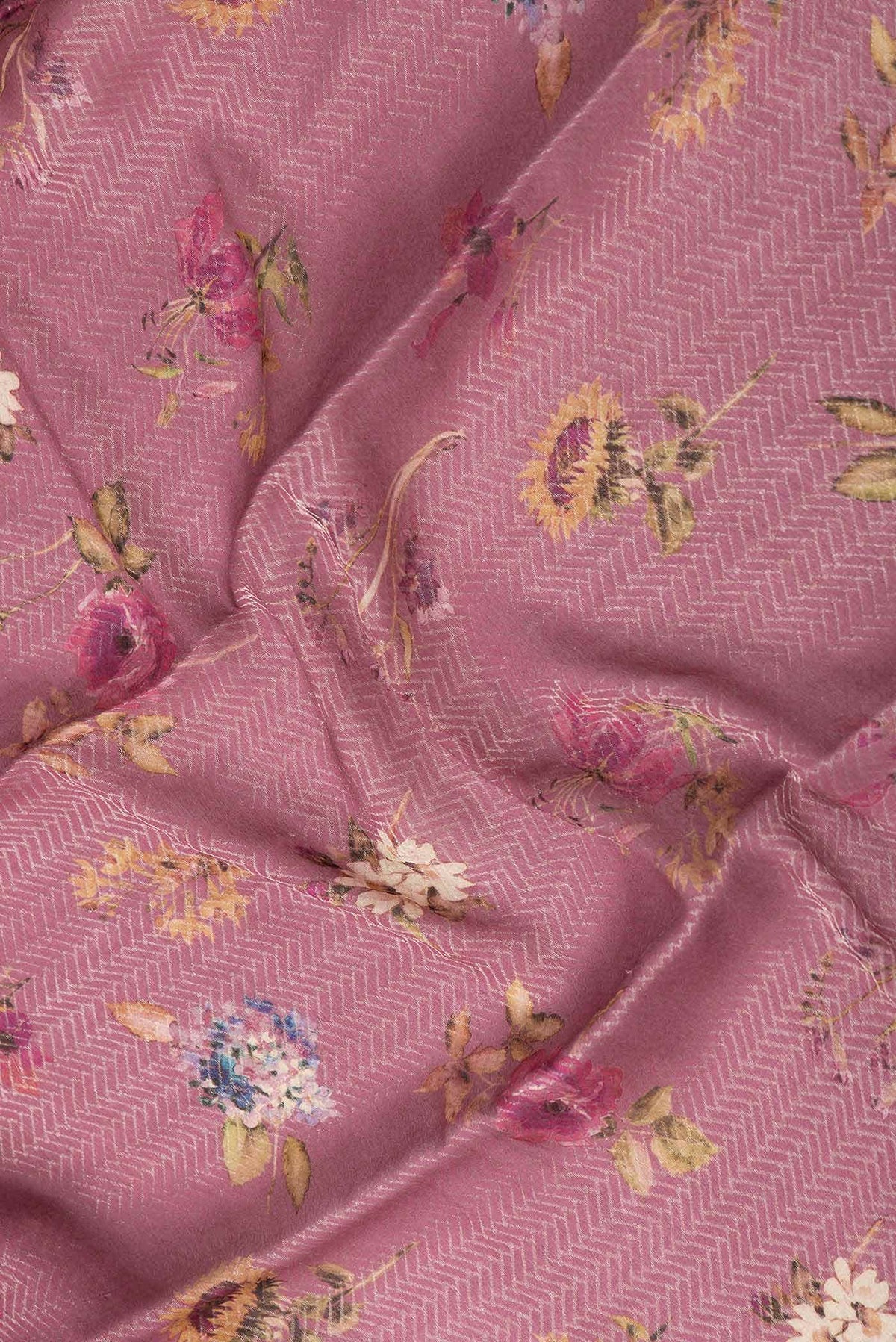 Mauve Dual Tone Mysore Georgette Saree