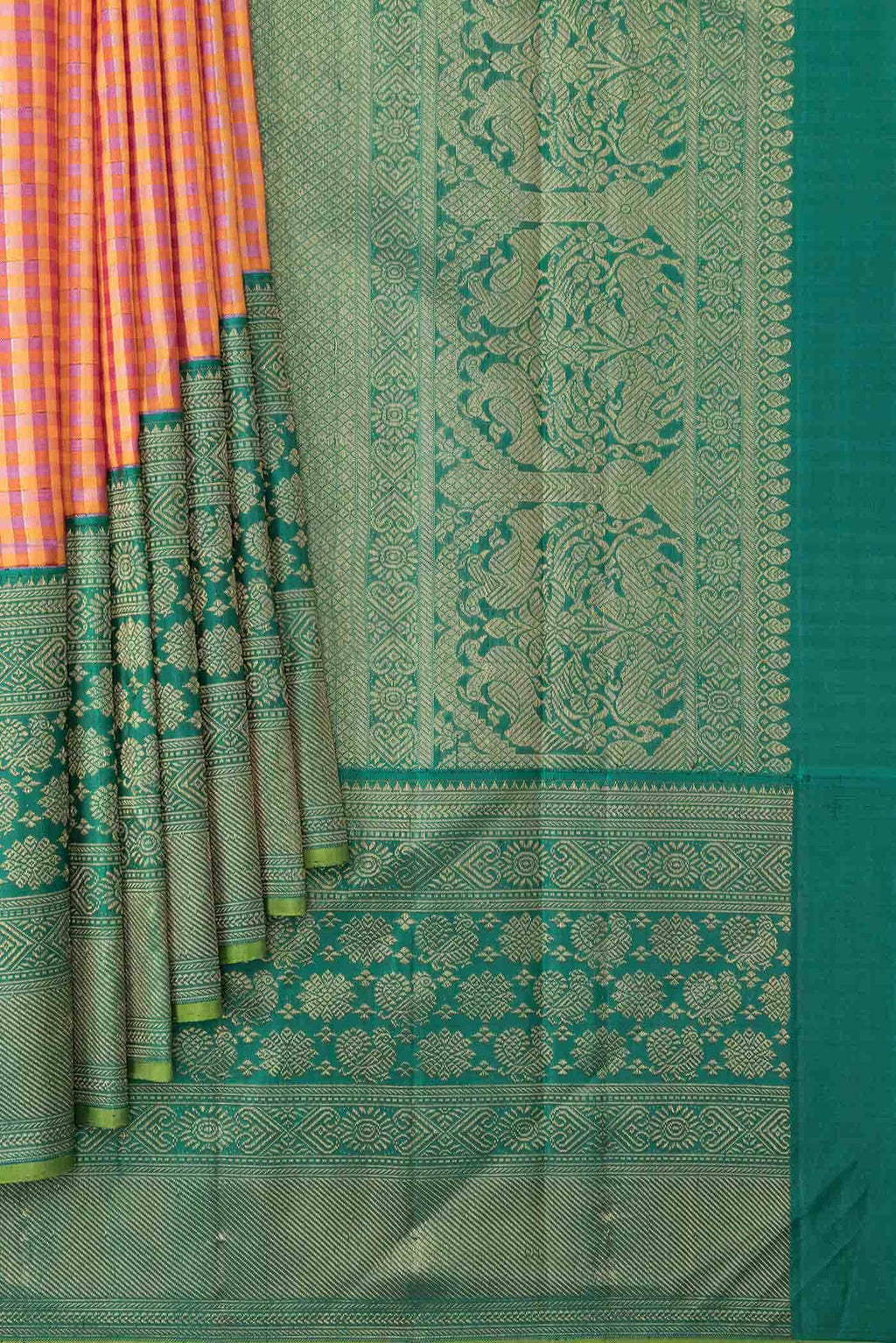 Pure Silk Pure Zari Multi Kanjivaram Saree