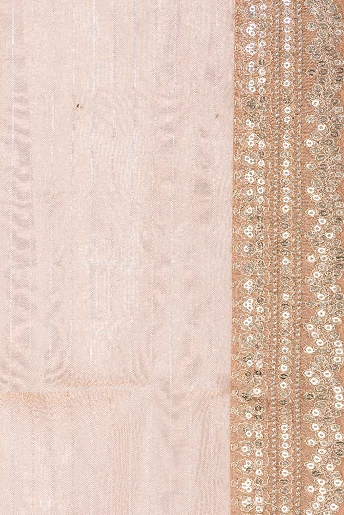 Peach Dual Tone Organza Silk Saree