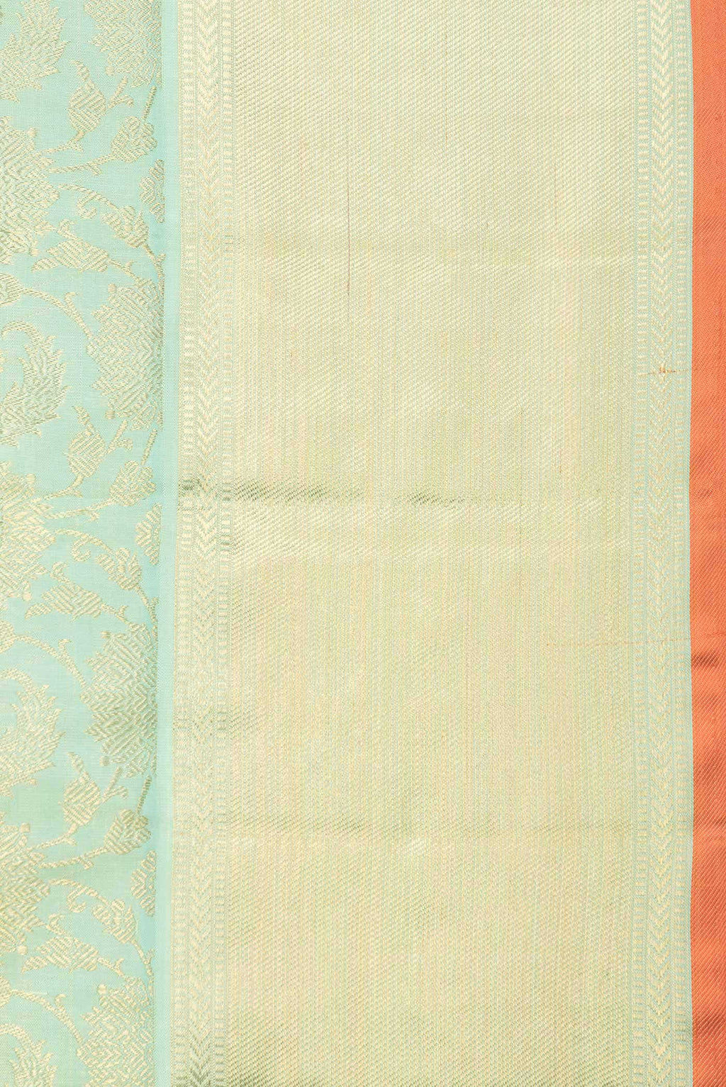 Pure Silk Pure Zari Sea Green Dual Tone Kanjivaram Saree