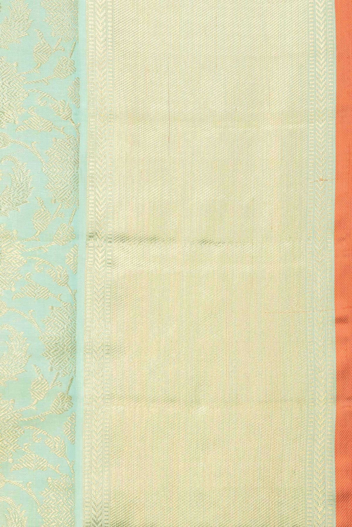 Pure Silk Pure Zari Sea Green Dual Tone Kanjivaram Saree