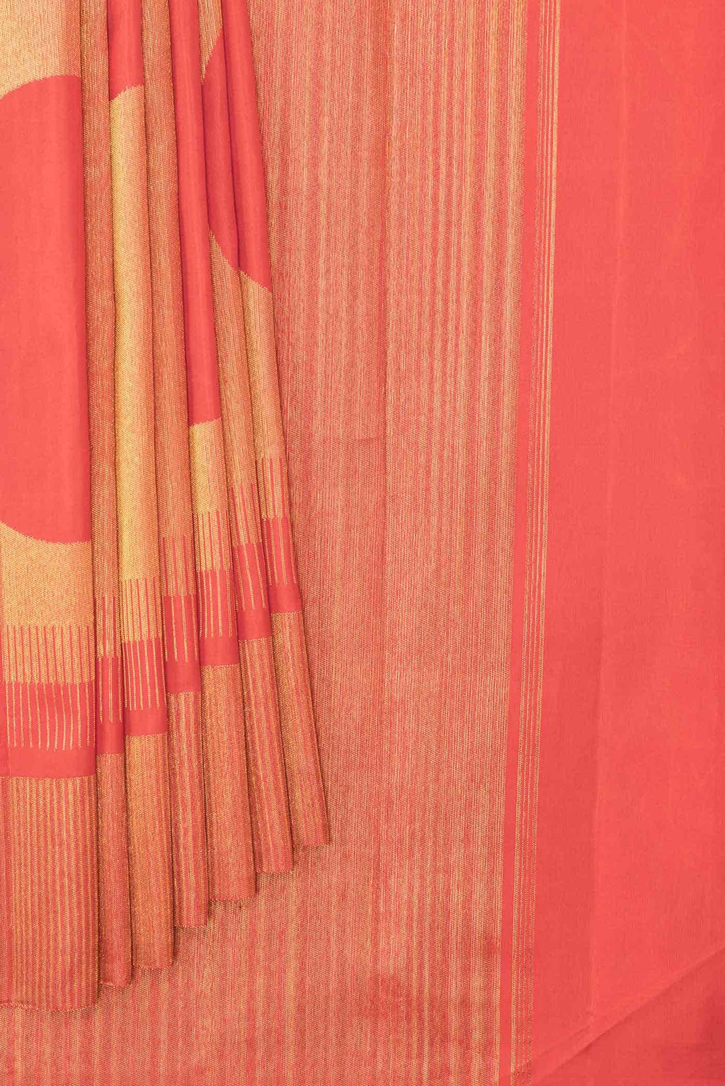 Red Dual Tone Kanchipuram Silk Saree