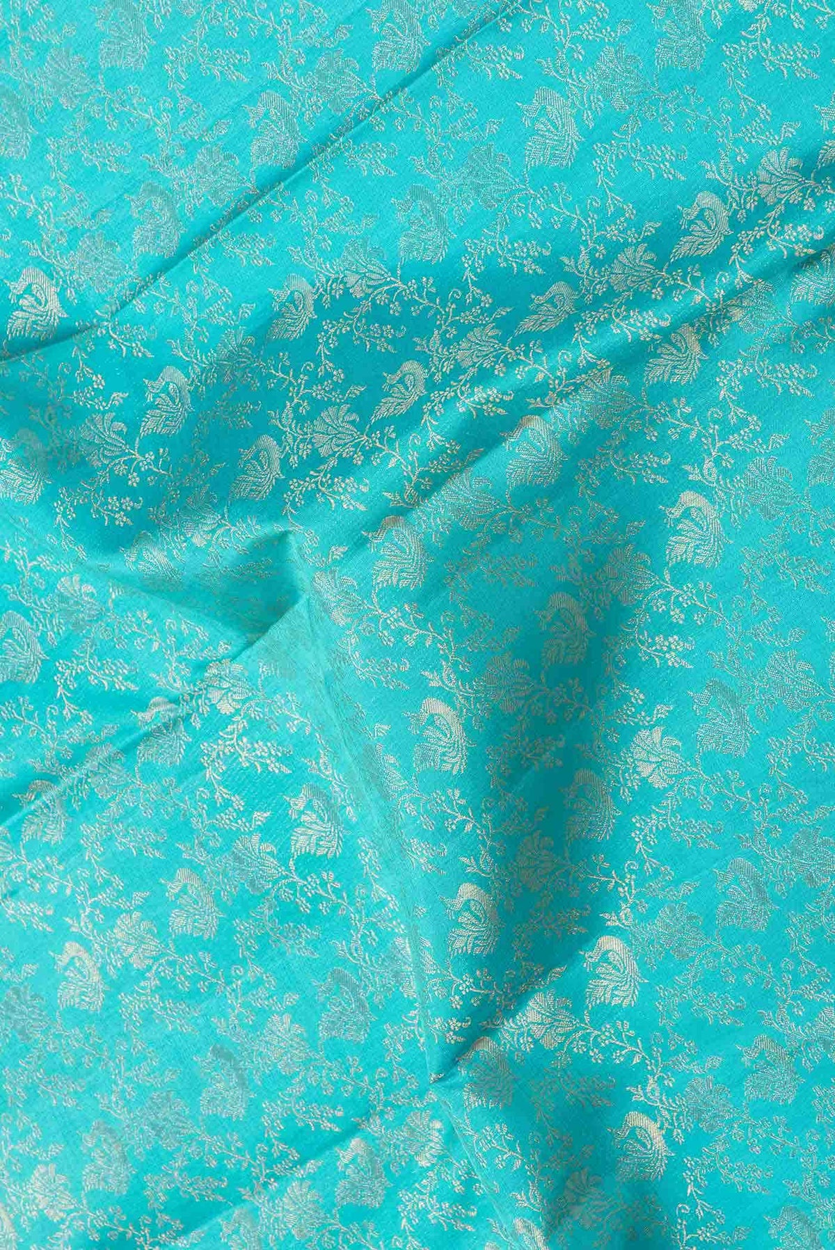 Pure Silk Pure Zari Light Blue Dual Tone Kanjivaram Saree
