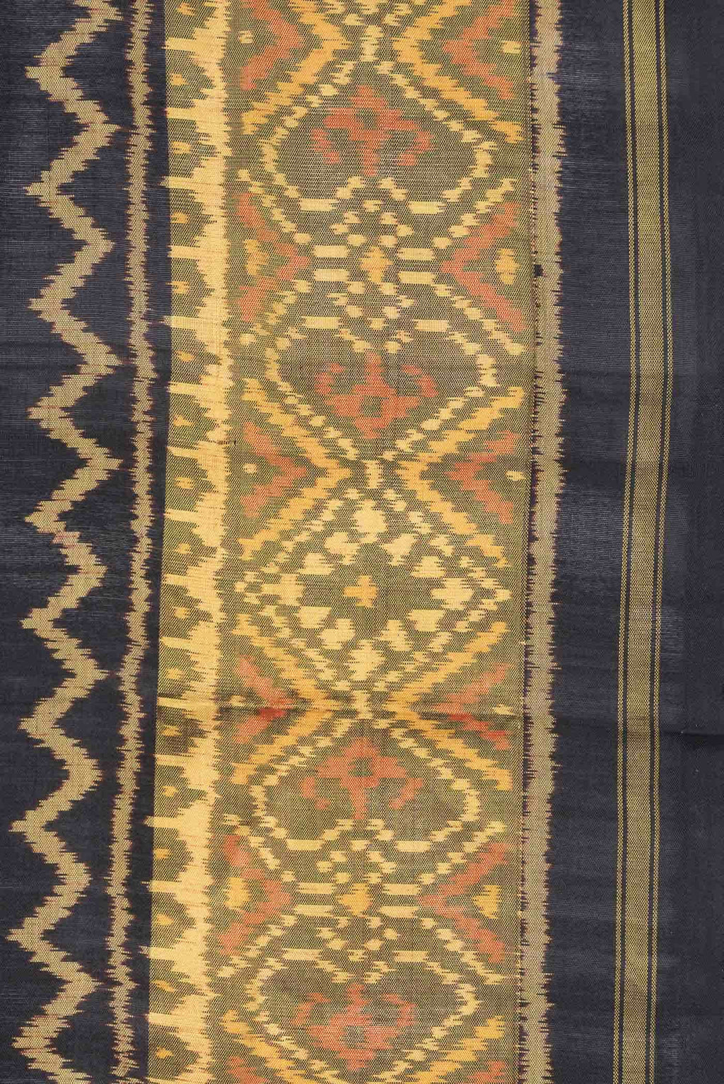Black Rajkot Patola Silk Saree