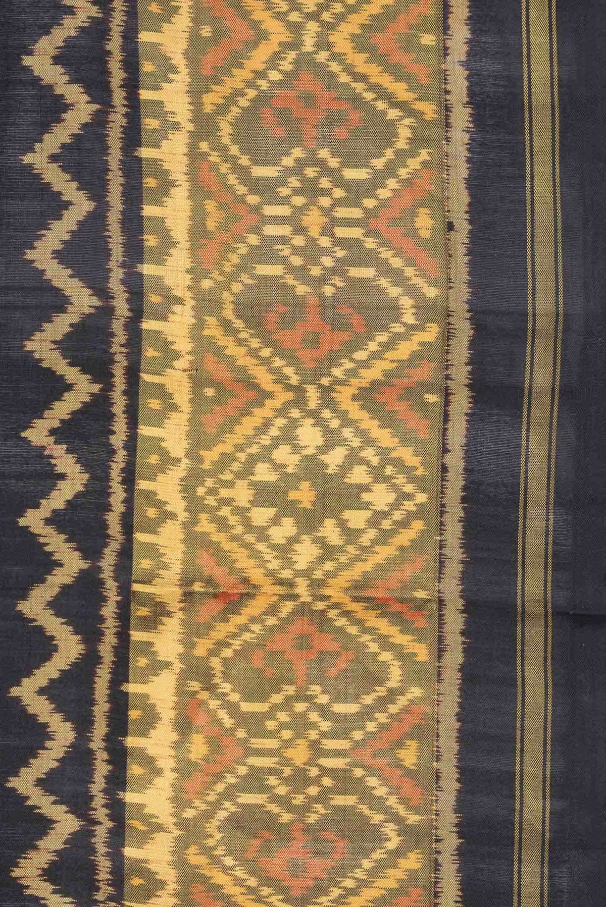 Black Rajkot Patola Silk Saree
