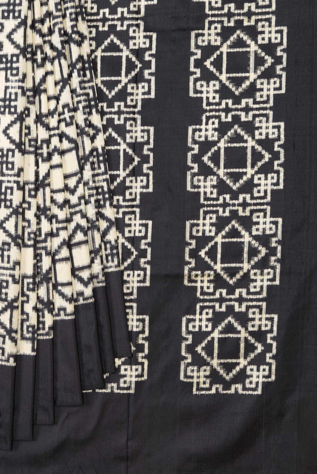 Sandal Double Ikat Saree