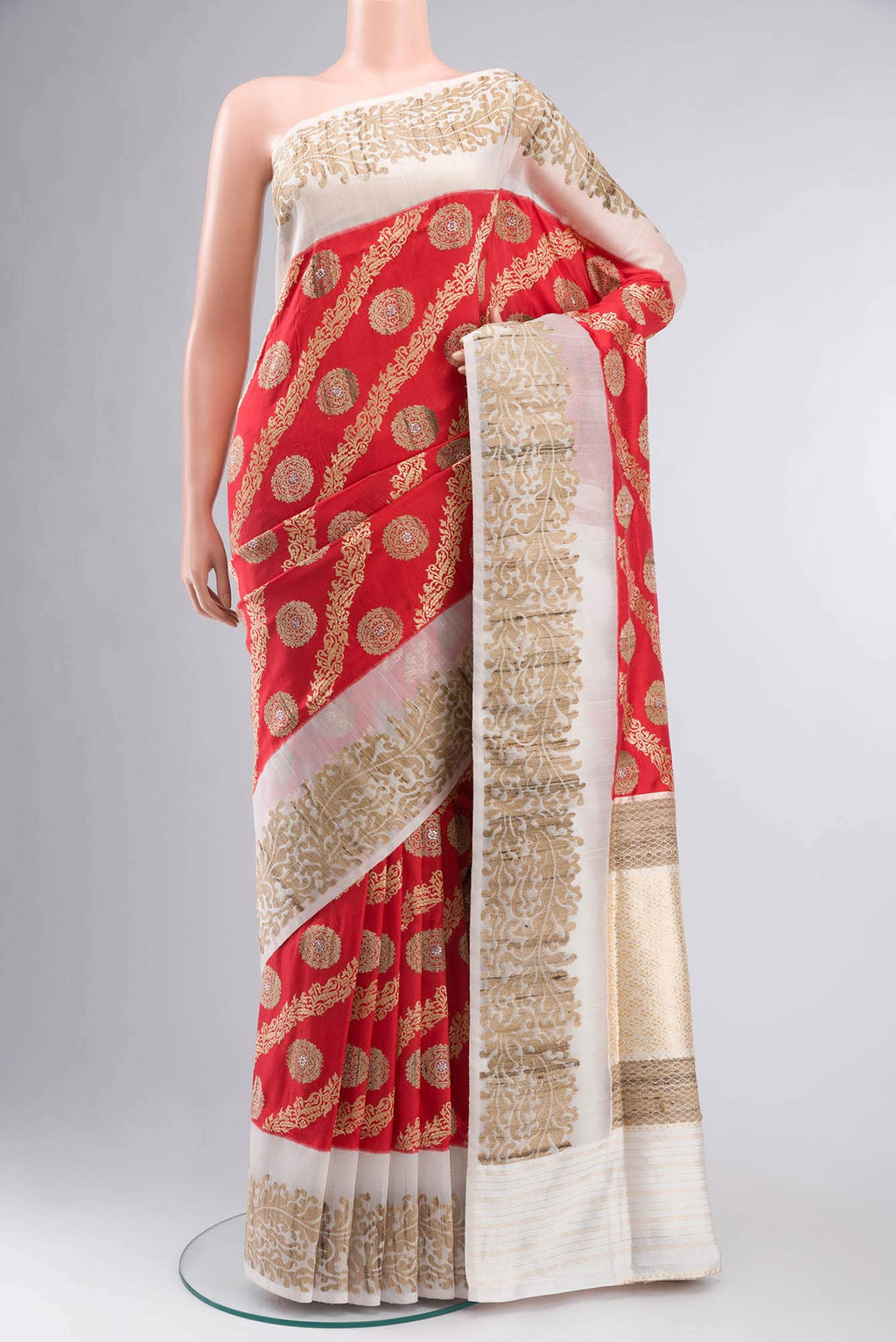 Red Banarasi Silk Saree
