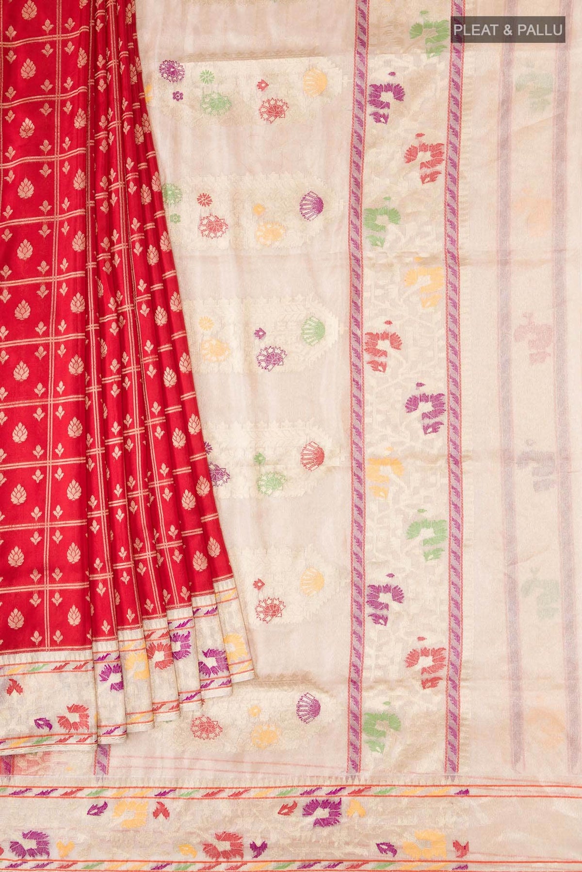 Red Banarasi Silk Saree