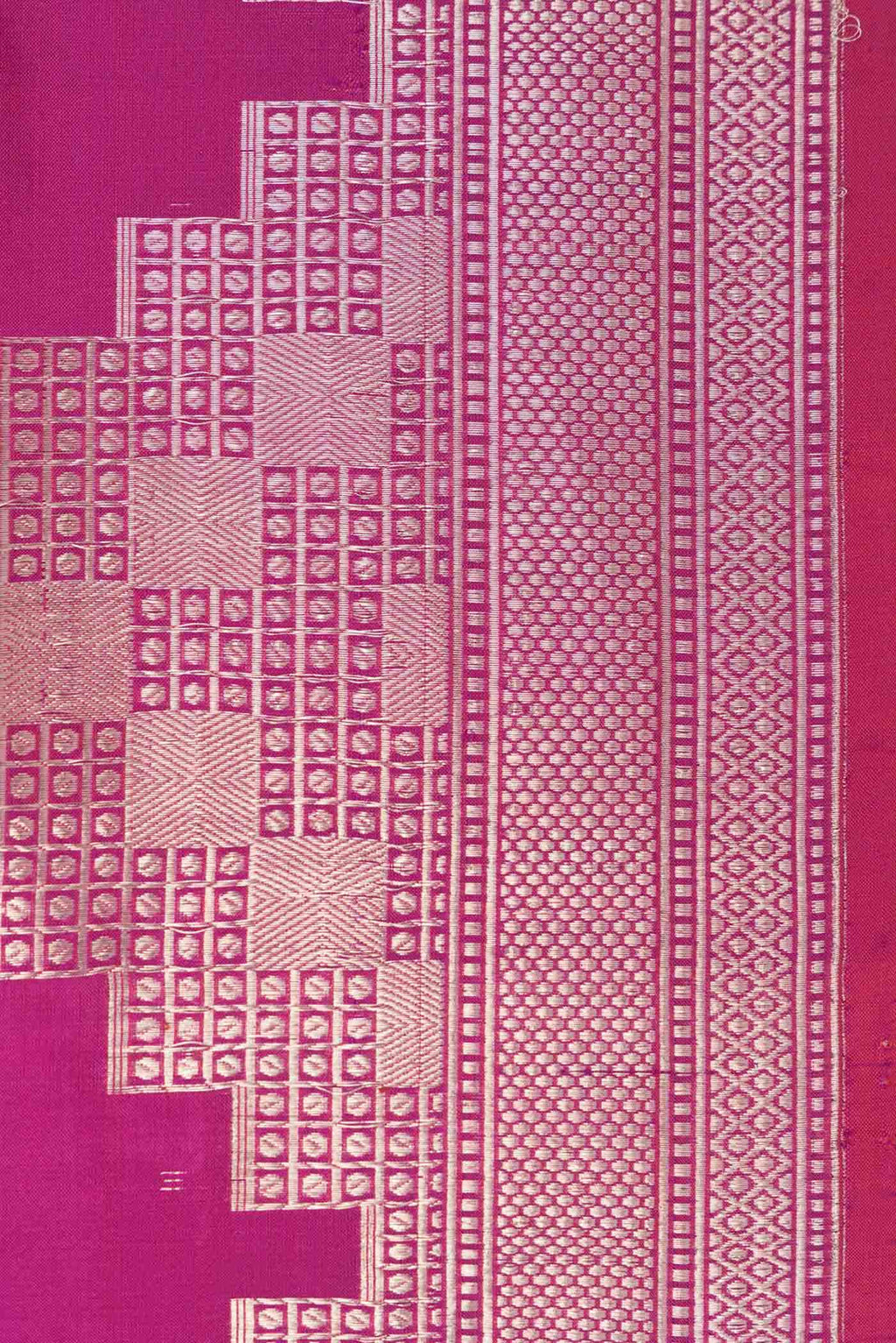Magenta Banarasi Silk Saree