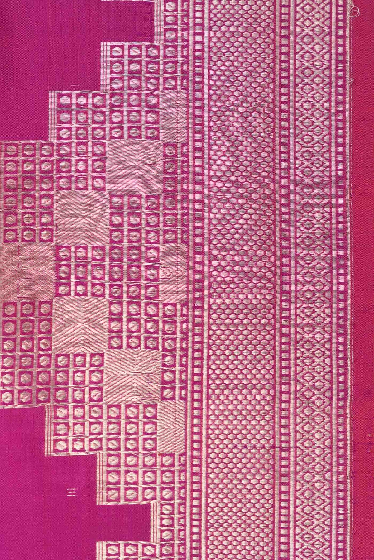 Magenta Banarasi Silk Saree
