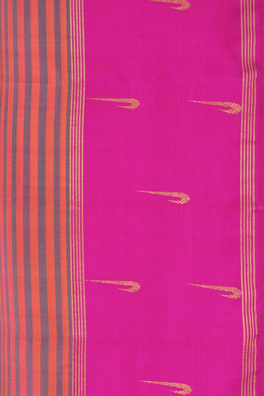 Pure Silk Pure Zari Multi Kanjivaram Saree