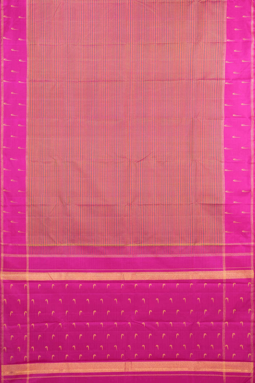 Pure Silk Pure Zari Multi Kanjivaram Saree