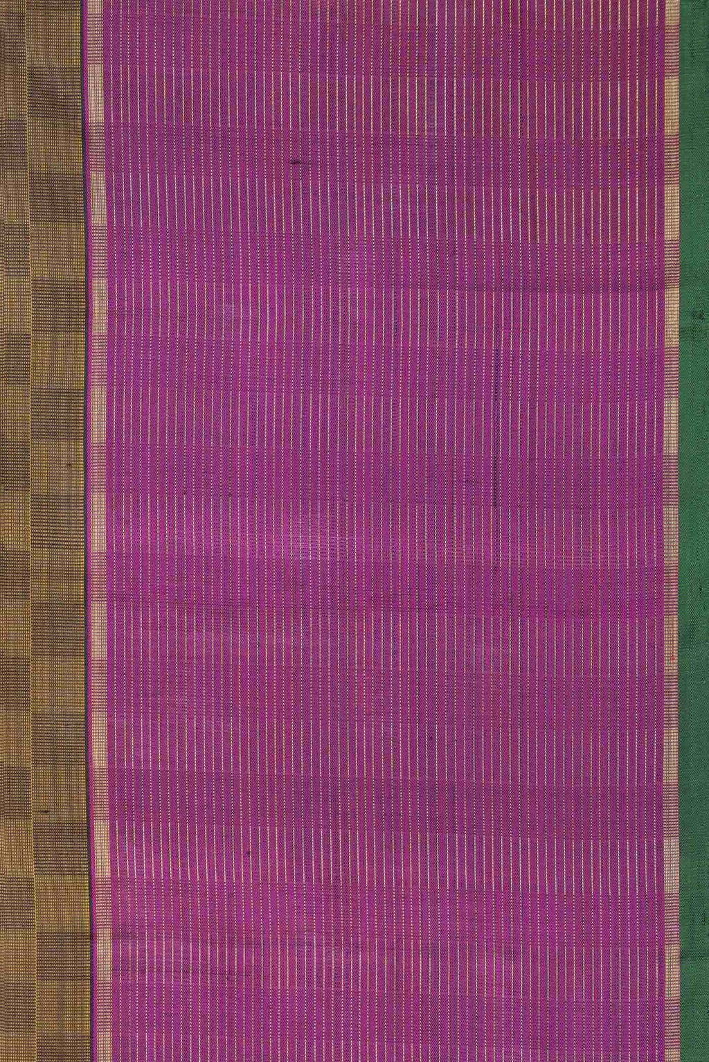 Pure Silk Pure Zari Mehandi Green Kanjivaram Saree