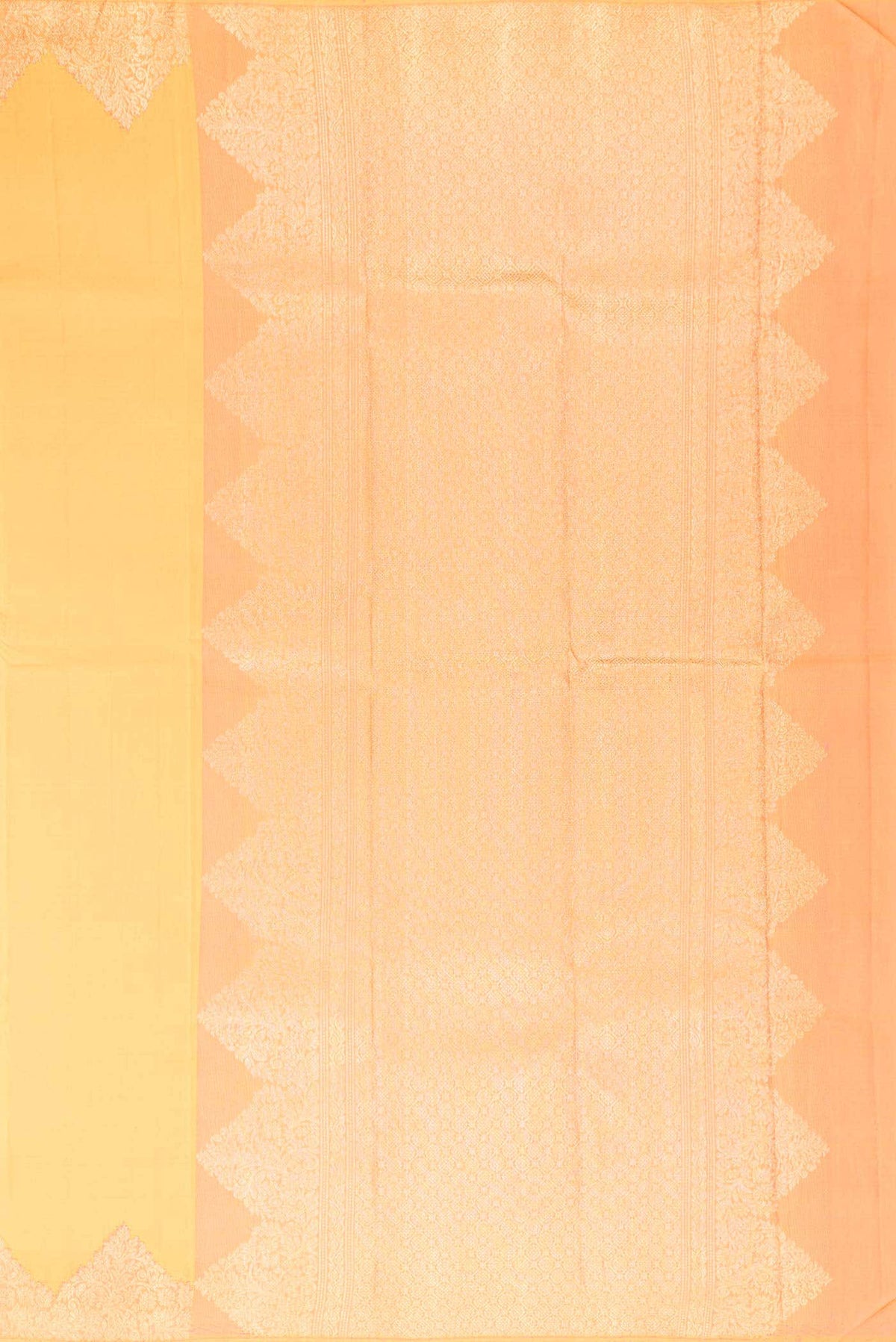 Pure Silk Pure Zari Mustard Kanchipuram Saree