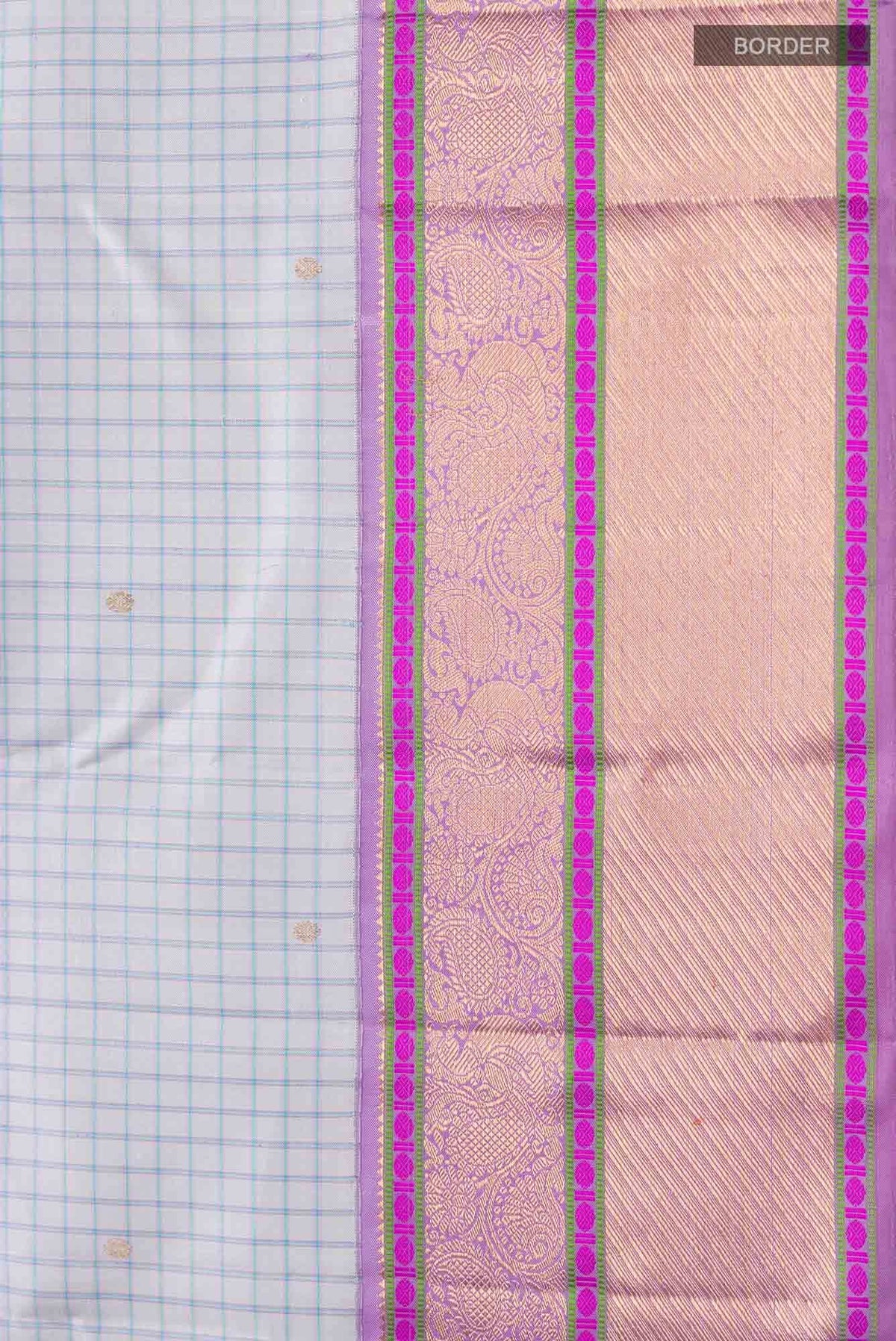 Grey Kanchipuram Silk Saree