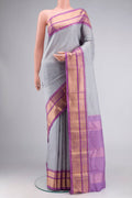 Grey Kanchipuram Silk Saree