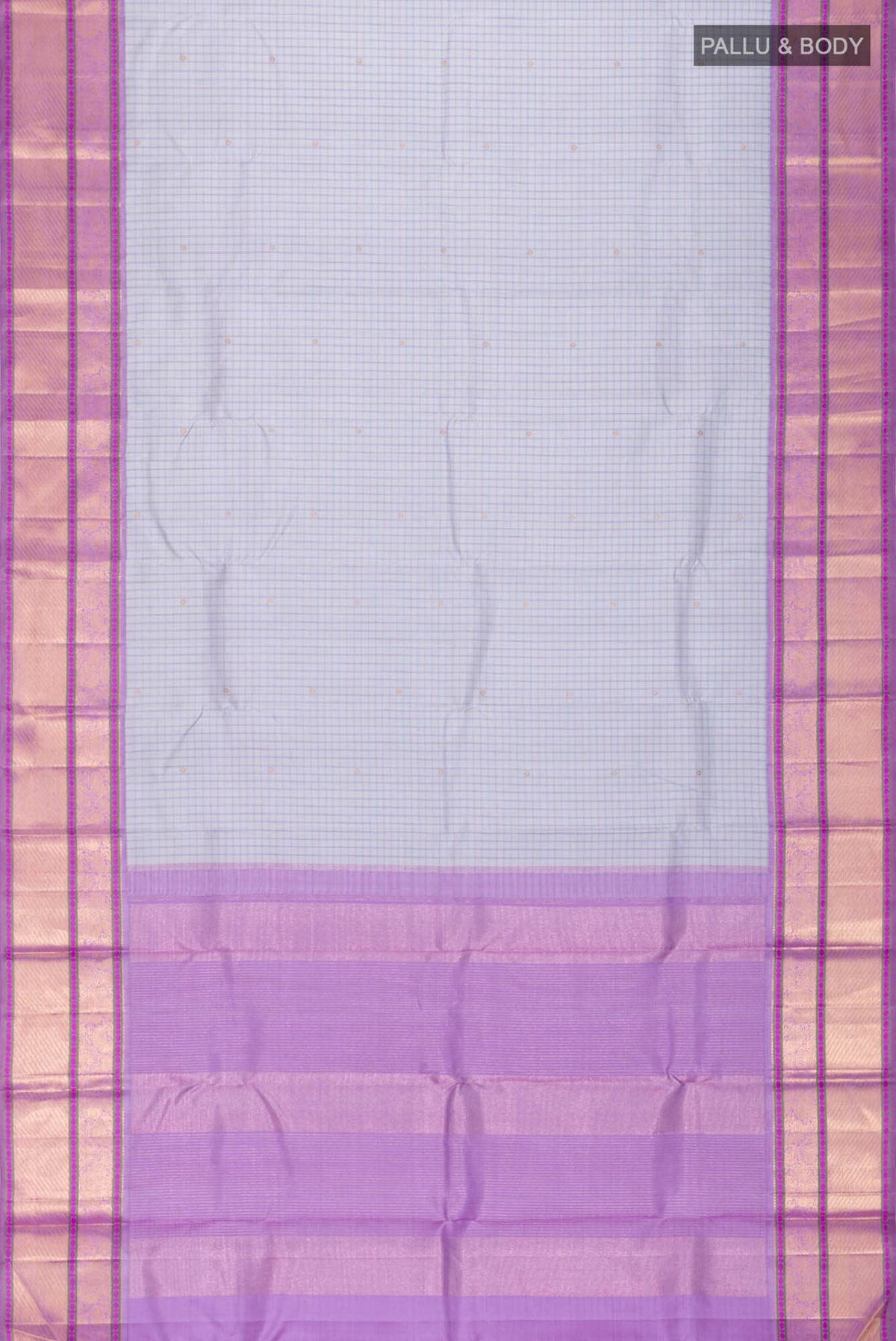 Grey Kanchipuram Silk Saree