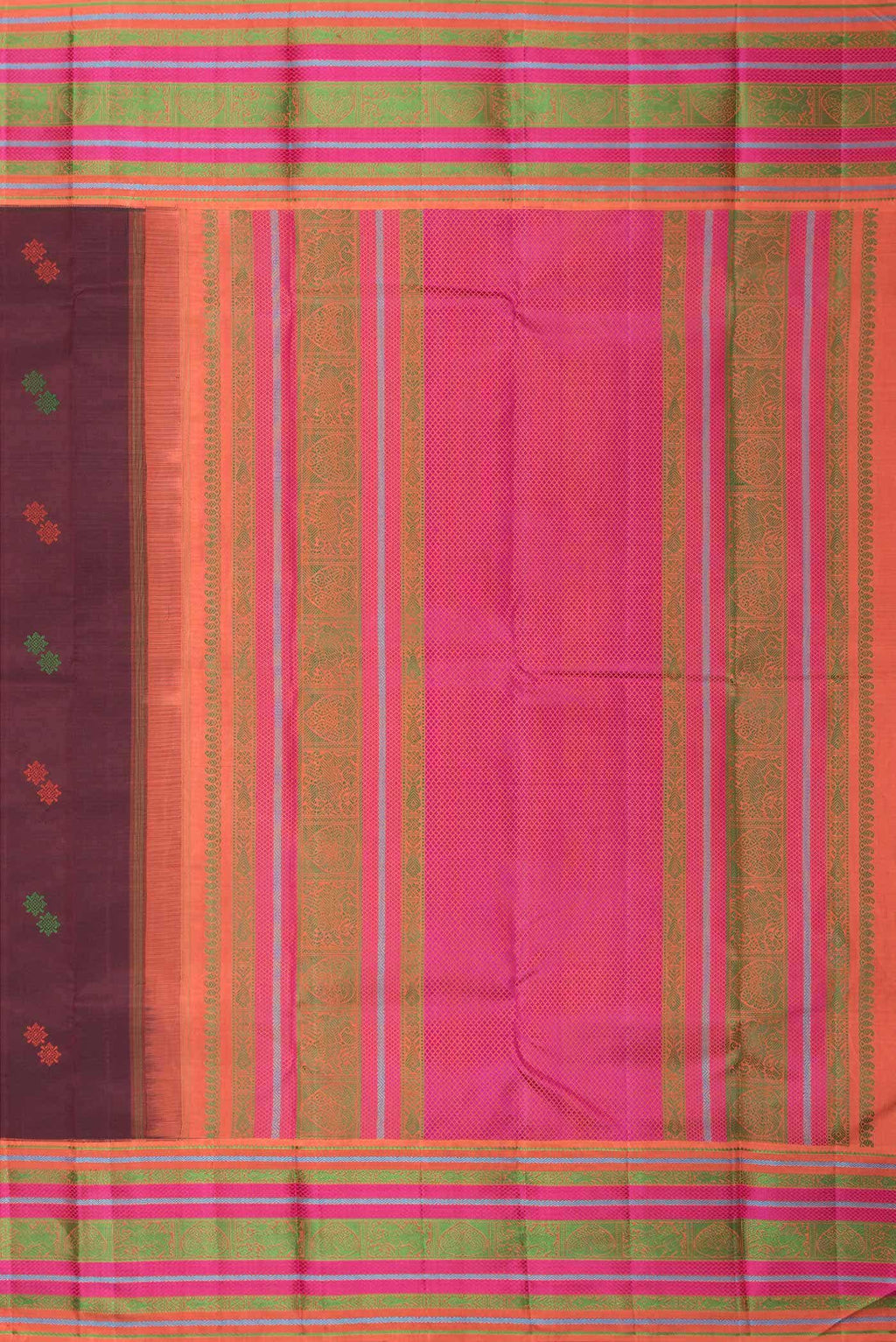 Maroon Kanchipuram Silk Saree