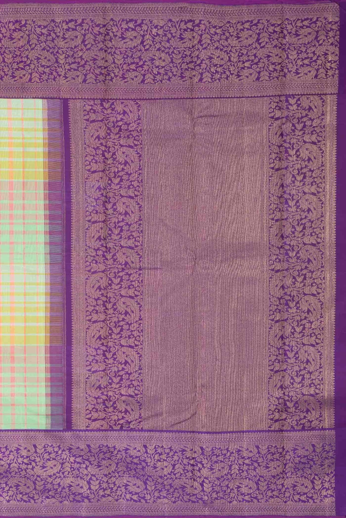 Pure Silk Pure Zari Multi Kanjivaram Saree