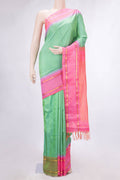 Pista Green Dual Tone Gadwal Silk Saree