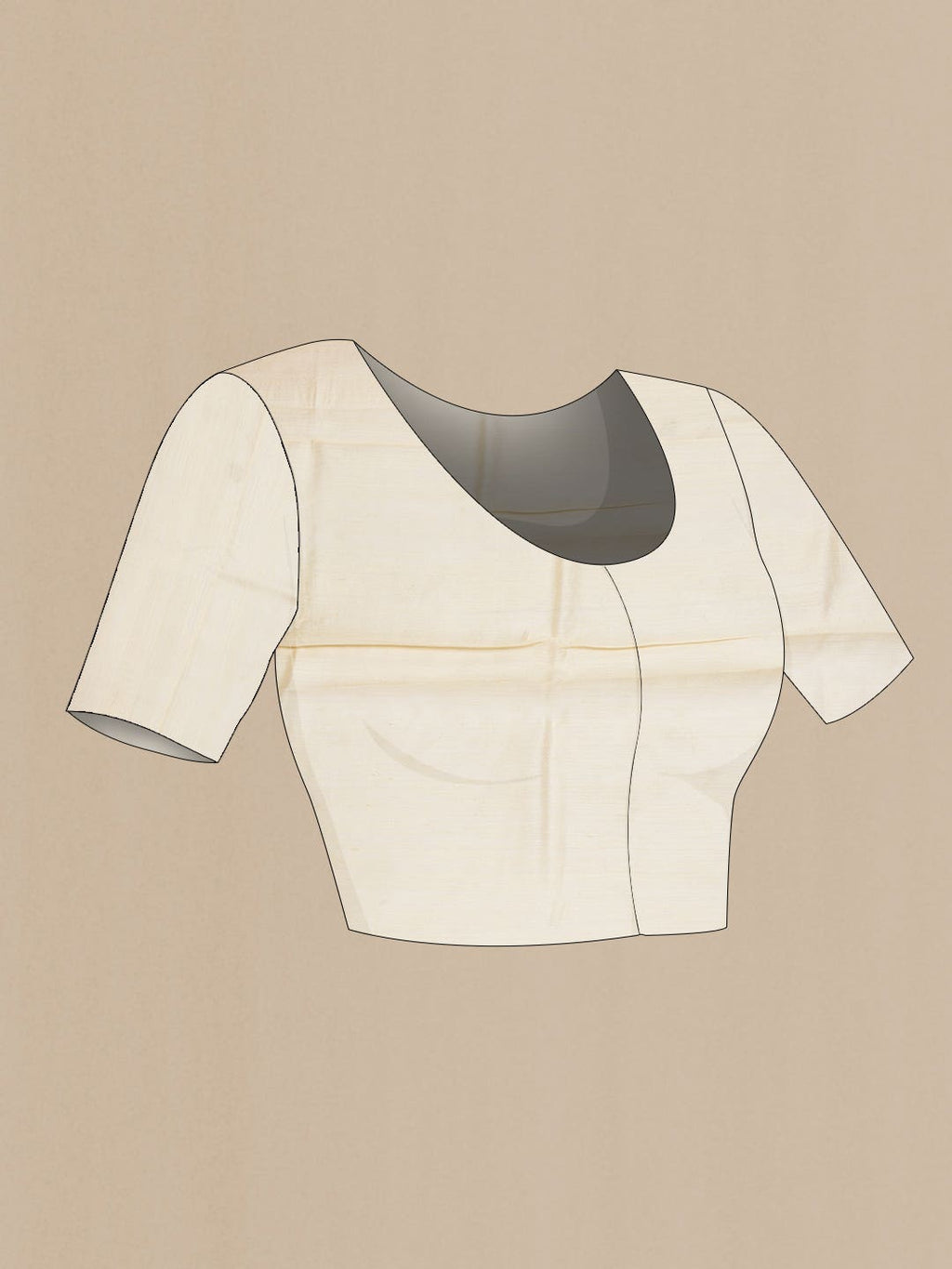 Sandal Dual Tone Tussar Silk Saree