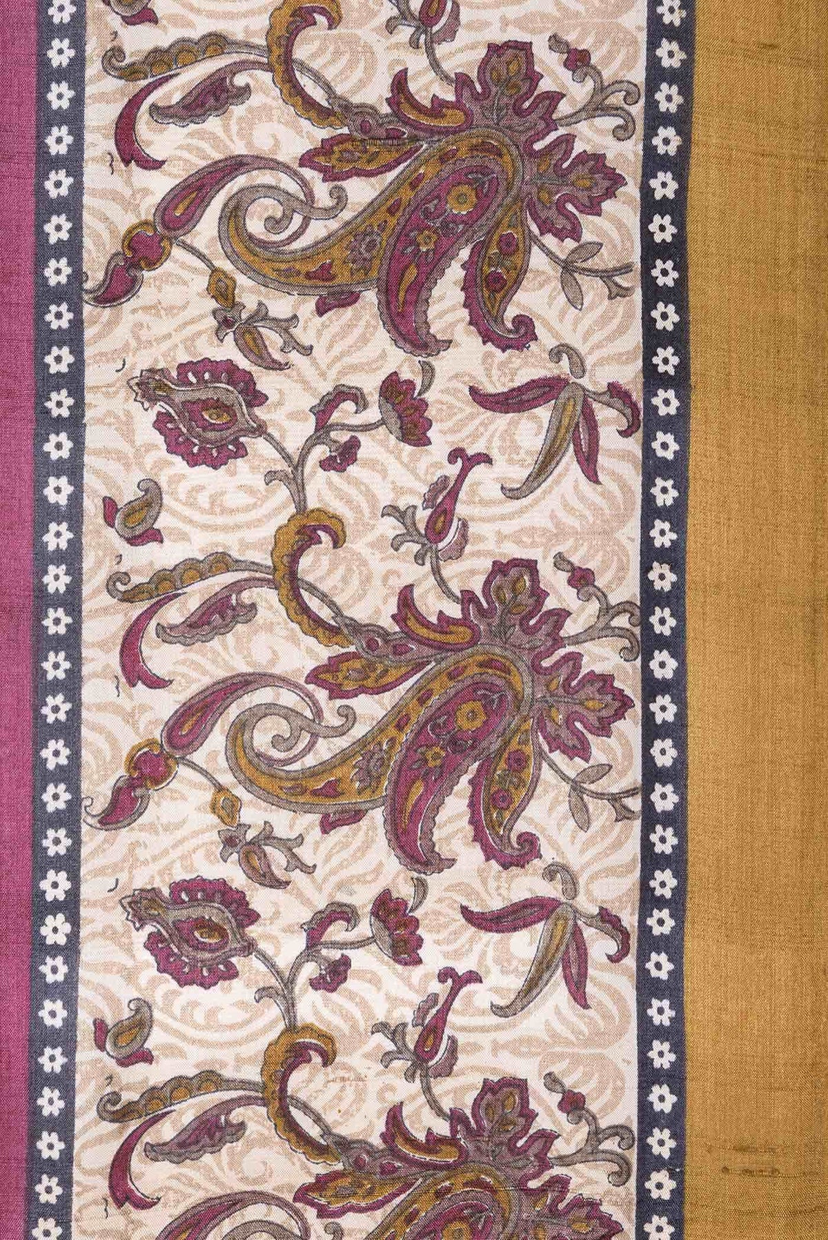 Purple Tussar Silk Saree
