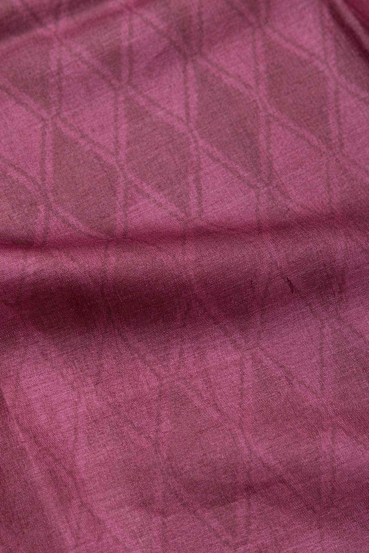 Purple Tussar Silk Saree