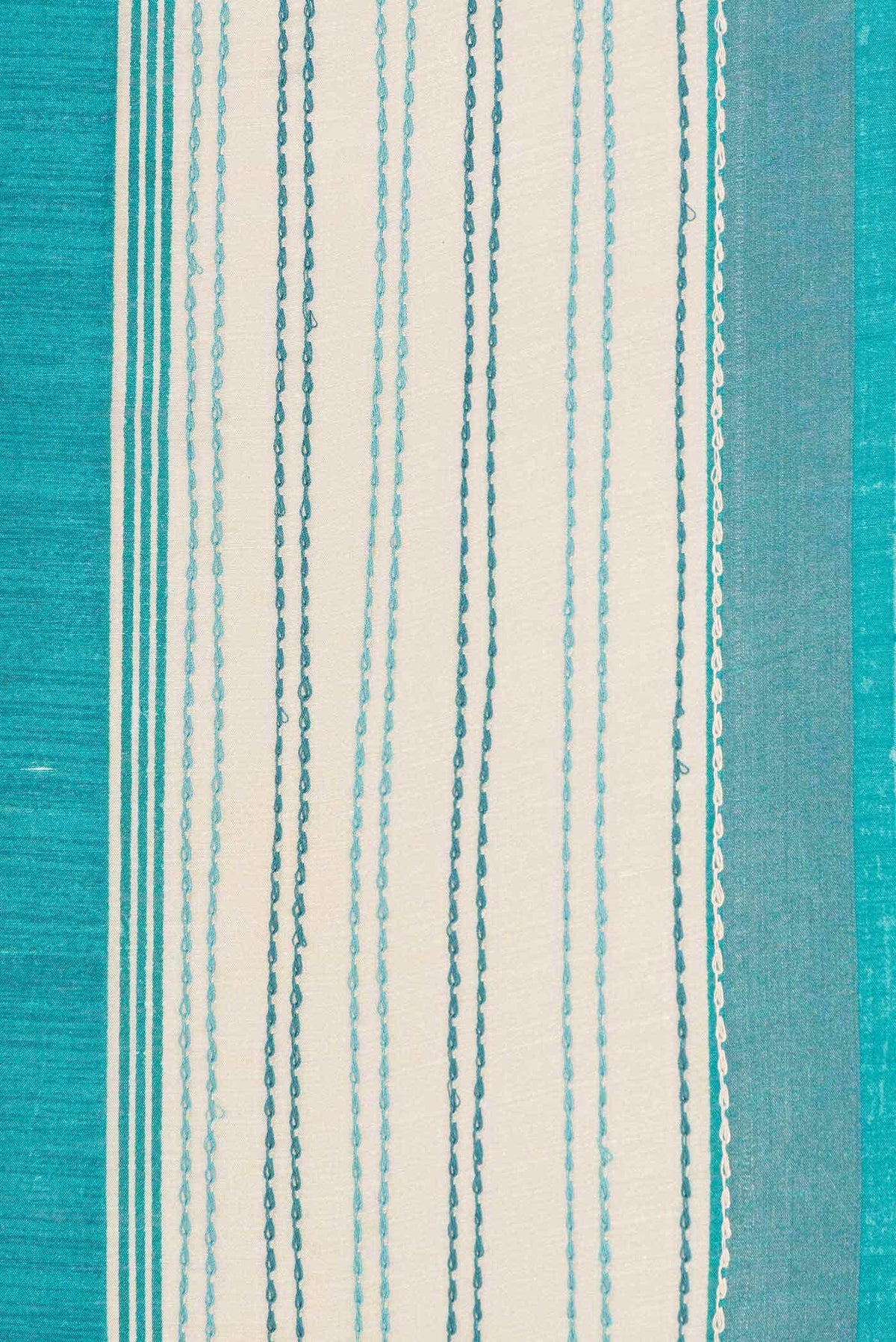 Peacock Blue Dual Tone Tussar Silk Saree