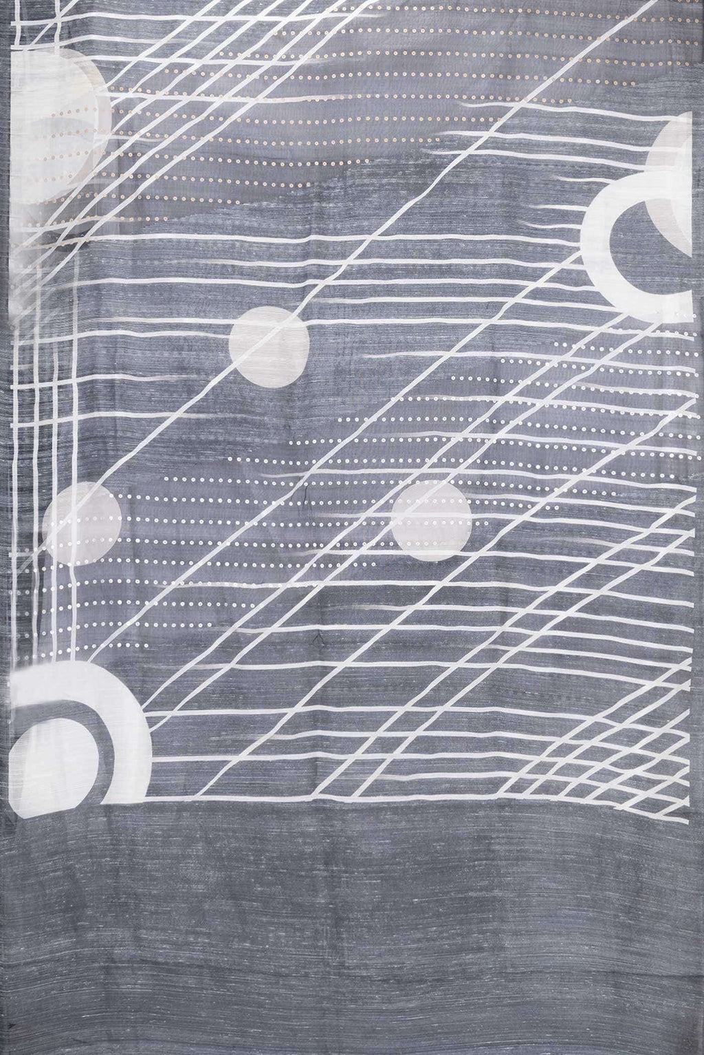 Black Tussar Silk Saree